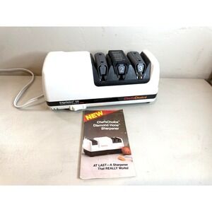 Chef's Choice 120 Electric 3-Stage Diamond Hone Knife Sharpener Label